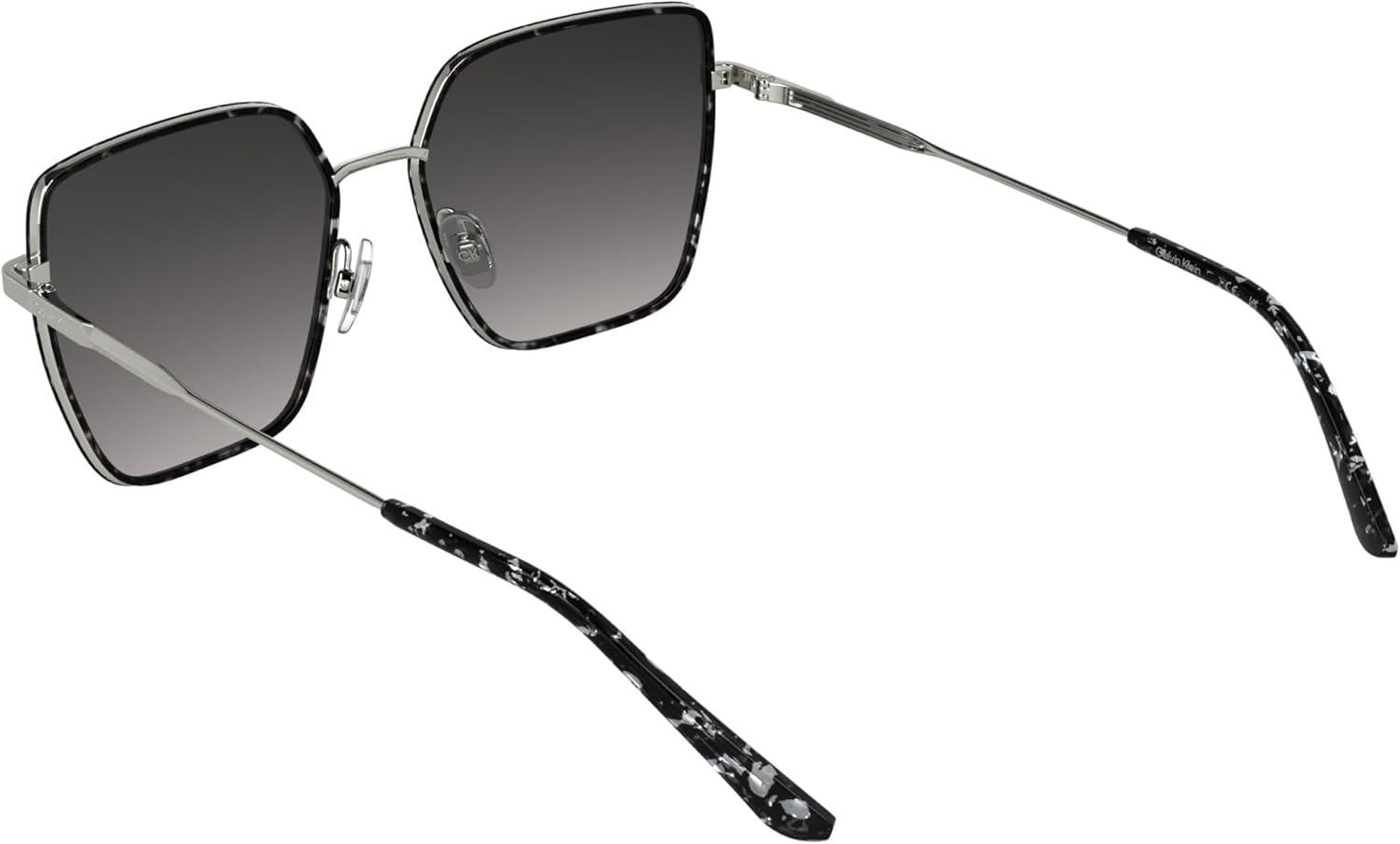 imageCalvin Klein Womens Ck25111s Rectangular SunglassesGrey Havana