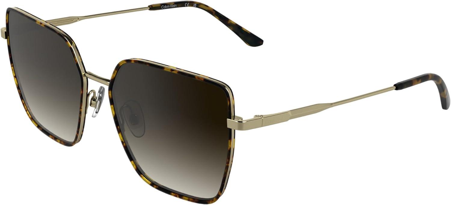 imageCalvin Klein Womens Ck25111s Rectangular SunglassesHavana