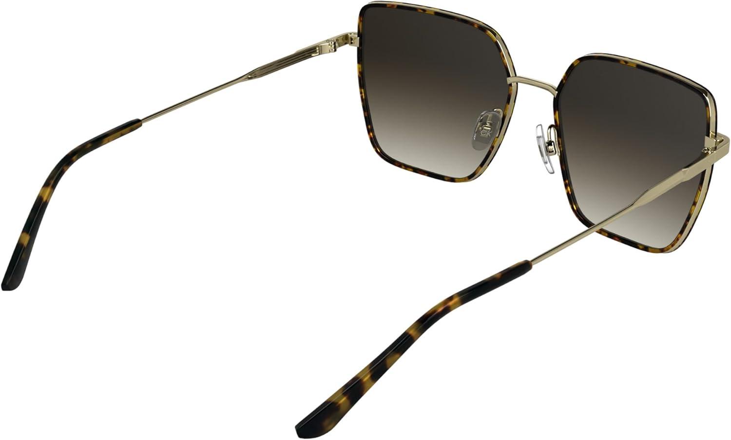 imageCalvin Klein Womens Ck25111s Rectangular SunglassesHavana