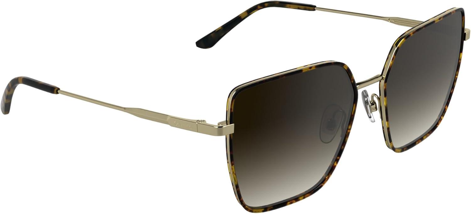 imageCalvin Klein Womens Ck25111s Rectangular SunglassesHavana