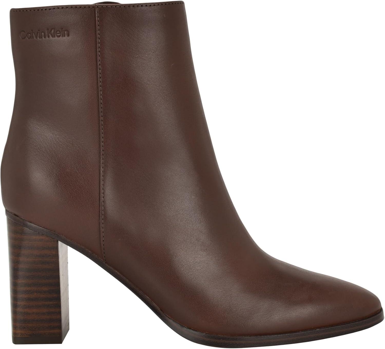 imageCalvin Klein Womens Dezzi Ankle BootDark Brown Leather 201