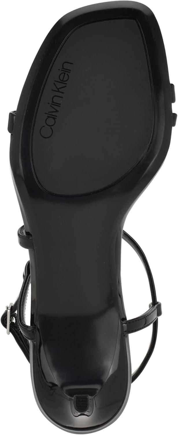 imageCalvin Klein Womens Ishaya Heeled SandalBlack Patent 002