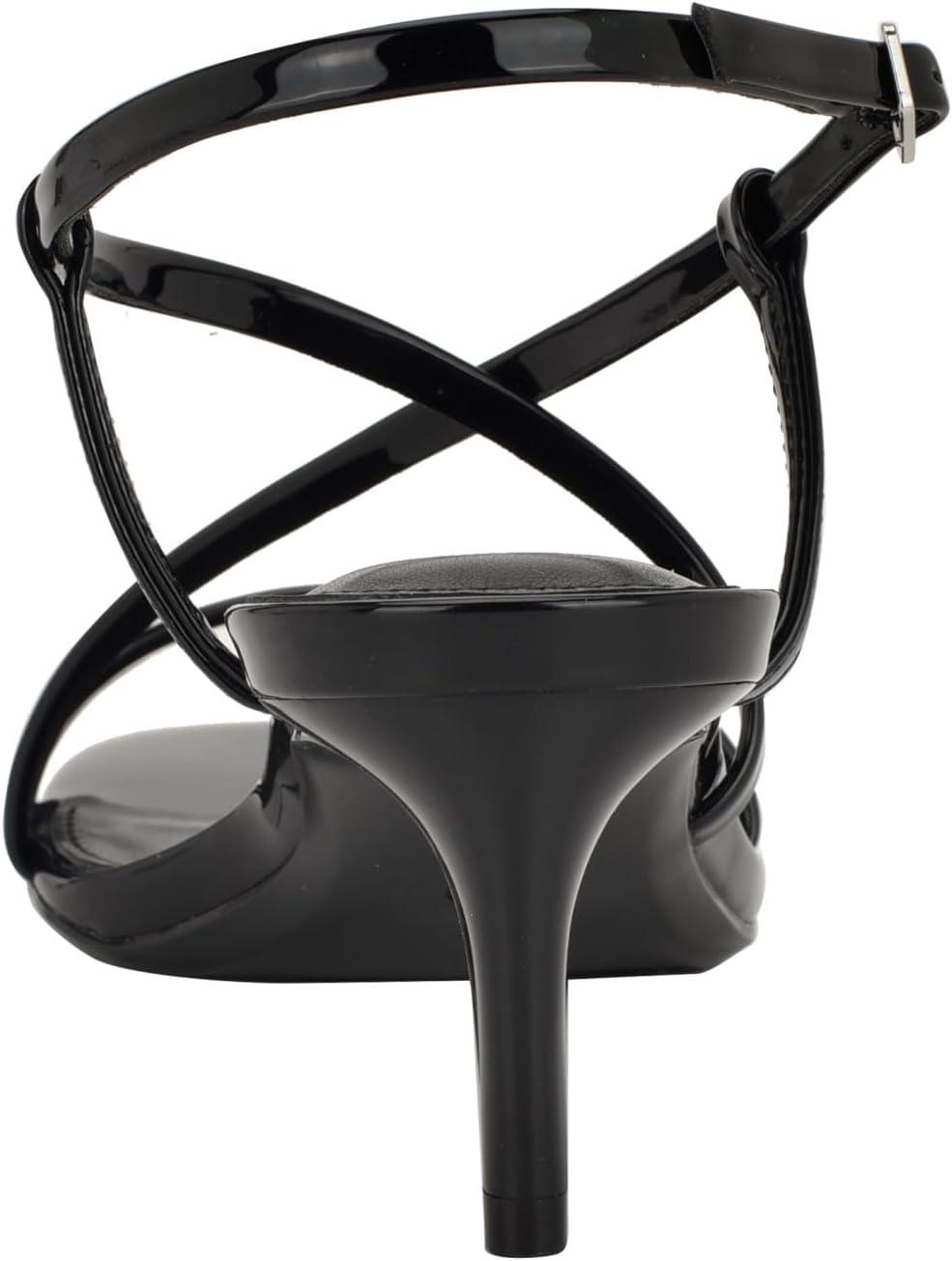 imageCalvin Klein Womens Ishaya Heeled SandalBlack Patent 002
