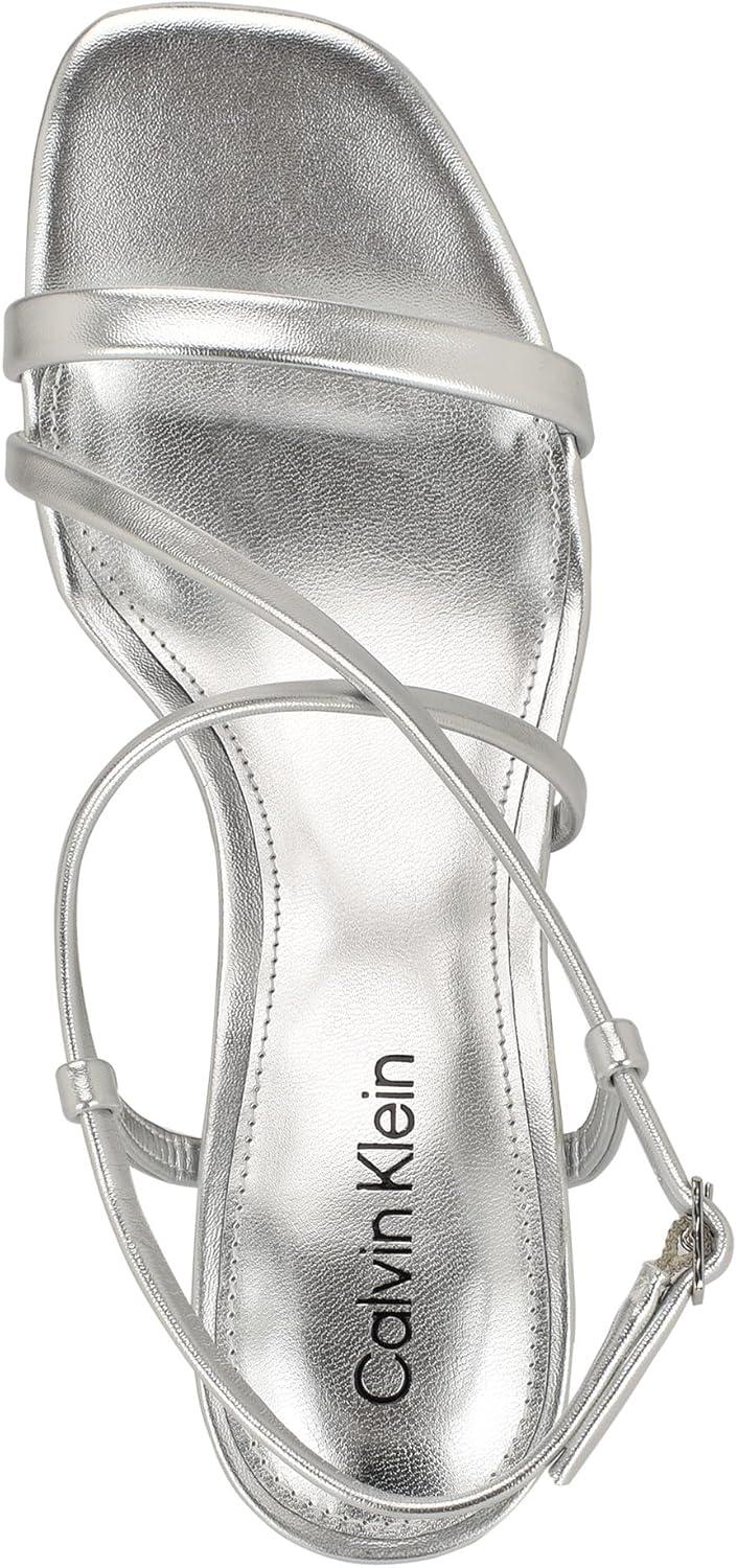 imageCalvin Klein Womens Ishaya Heeled SandalSilver 040