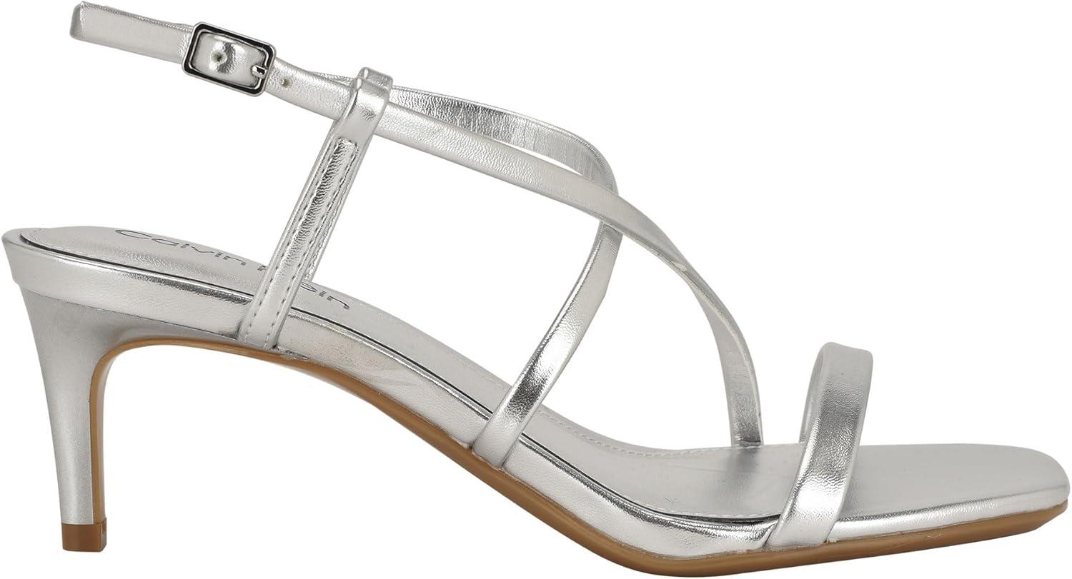 imageCalvin Klein Womens Ishaya Heeled SandalSilver 040