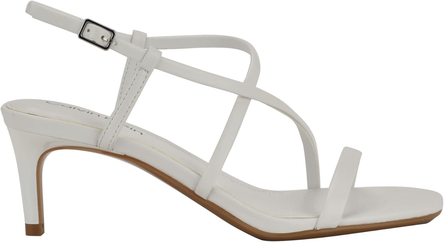 imageCalvin Klein Womens Ishaya Heeled SandalWhite 140
