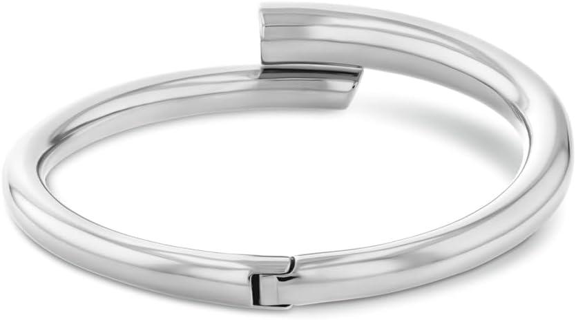 imageCalvin Klein Womens Jewelry  CK Spiral Bangle  Stainless Steel  Layering Accessory for Everyday Wear  Gift for HerSilver