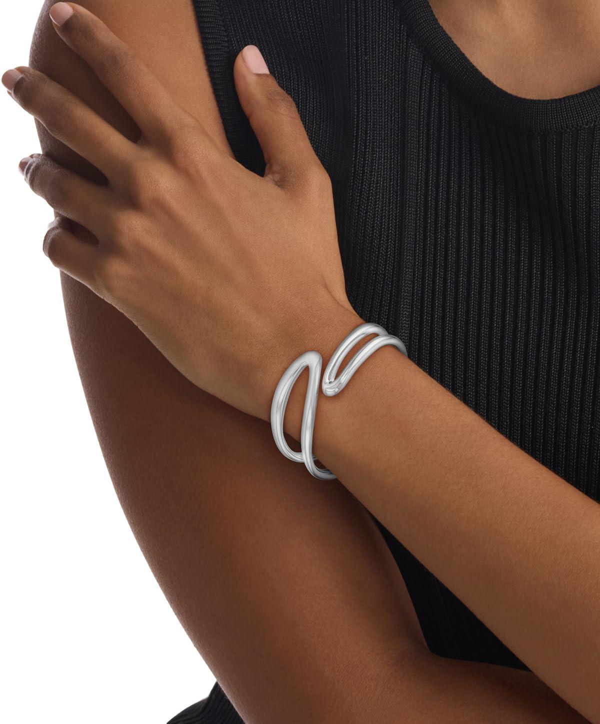 imageCalvin Klein Womens Jewelry  CK Statement Links Bangle  Stainless Steel  Contemporary Fashion for Everyday Wear  Gift for Her