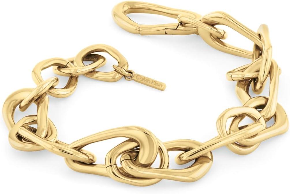 imageCalvin Klein Womens Jewelry  CK Statement Links Bracelet  Stainless Steel  Contemporary Fashion for Everyday Wear  Gift for HerGold Plated