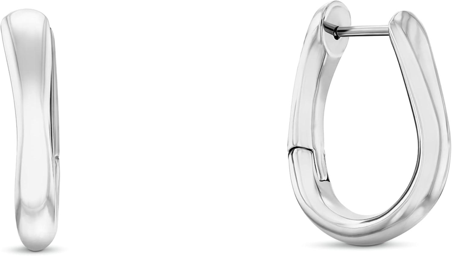 imageCalvin Klein Womens Jewelry  CK Statement Links Medium Dangle Earrings  Stainless Steel  Contemporary Fashion for Everyday Wear  Gift for HerSilver