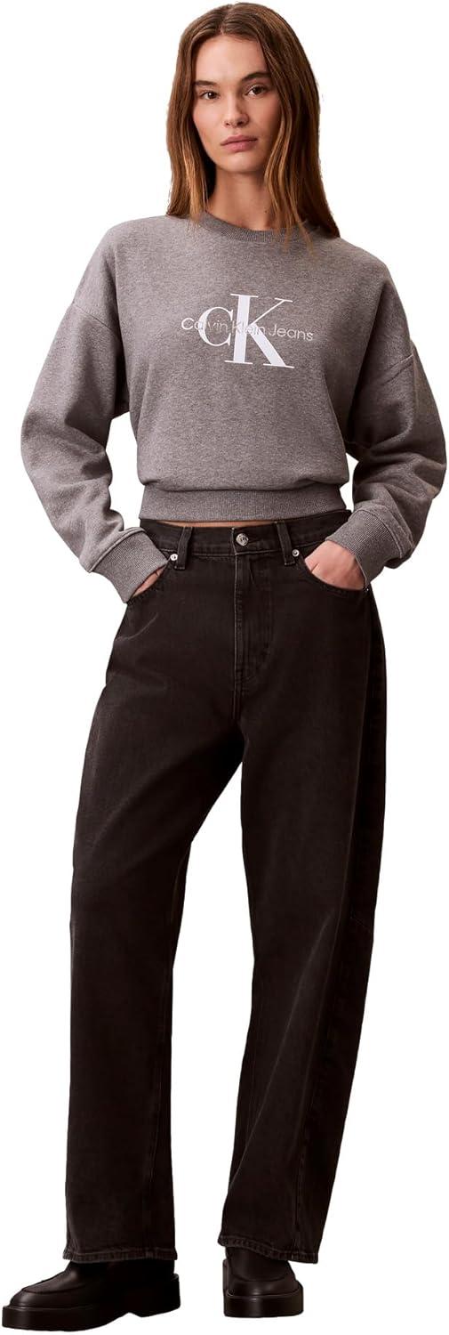imageCalvin Klein Womens Monogram Logo CrewneckGrey Heather