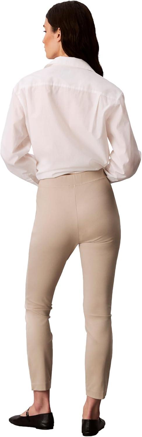 imageCalvin Klein Womens Ponte Skinny Fit PantsIsland Fossil