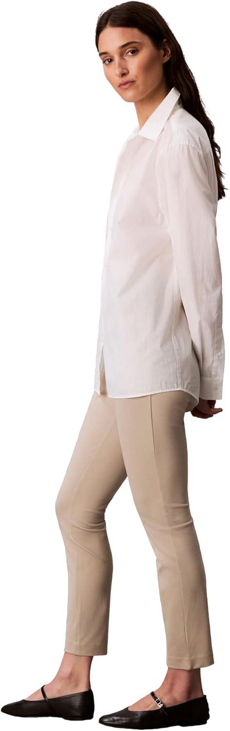 imageCalvin Klein Womens Ponte Skinny Fit PantsIsland Fossil