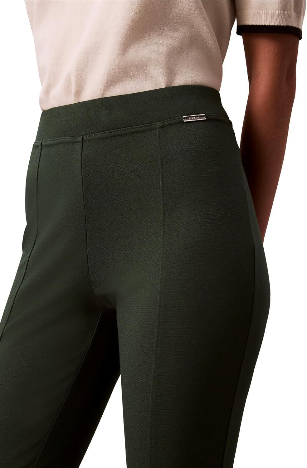 imageCalvin Klein Womens Ponte Skinny Fit PantsSycamore