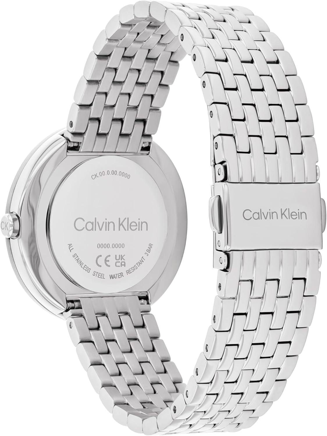 imageCalvin Klein Womens Twisted Bezel  34mm 2H Quartz Watch  Stainless Steel Bracelet  Water Resistance 30 Meters  Minimalistic Style  Premium Fashion  Gift for HerRed