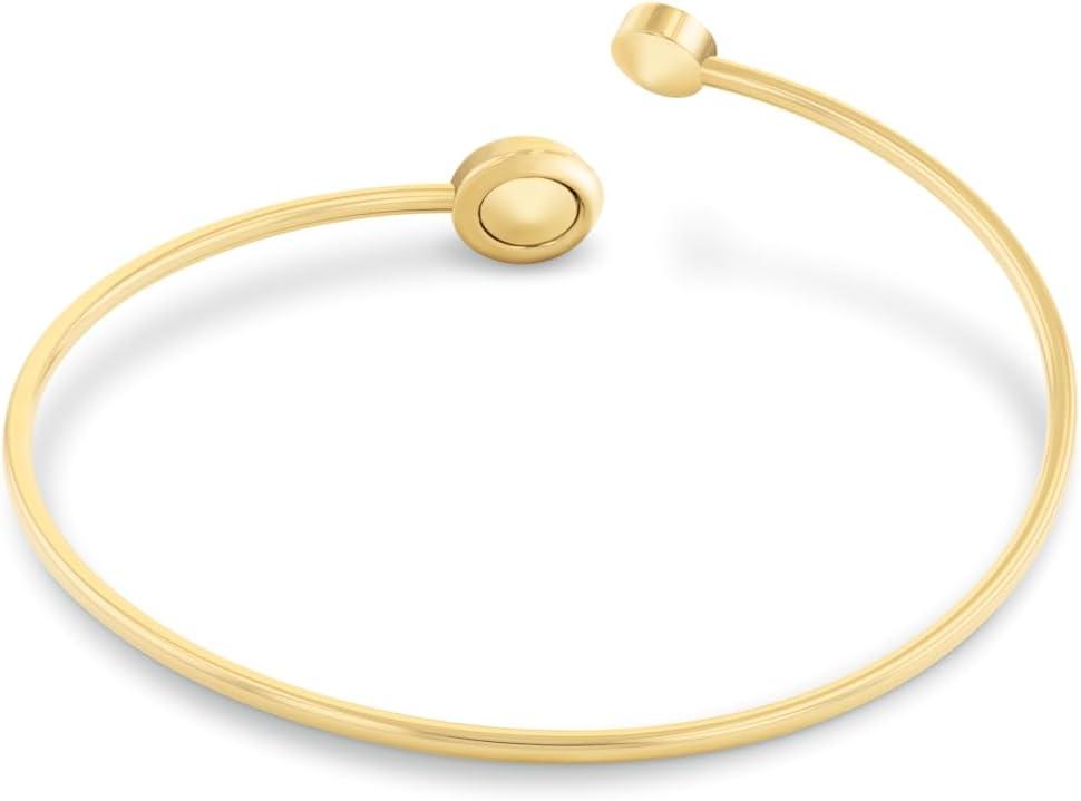 imageCalvin Klein Womens Twisted Bezel Solitaire Bracelet Stainless Steel Elegant Curved Design  Contemporary Fashion for Everyday Wear  Gift for HerGold plated