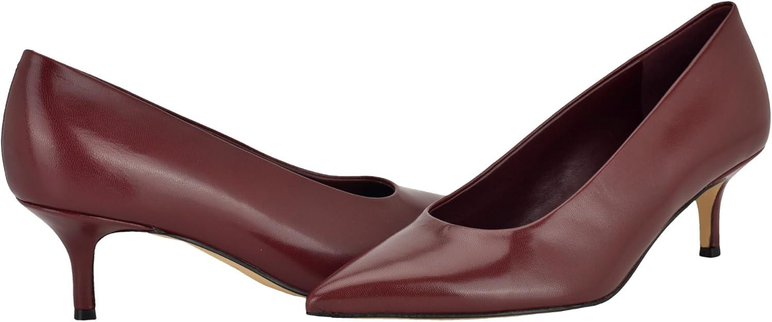 imageCalvin Klein Womens Voneta PumpDark Red Leather 600