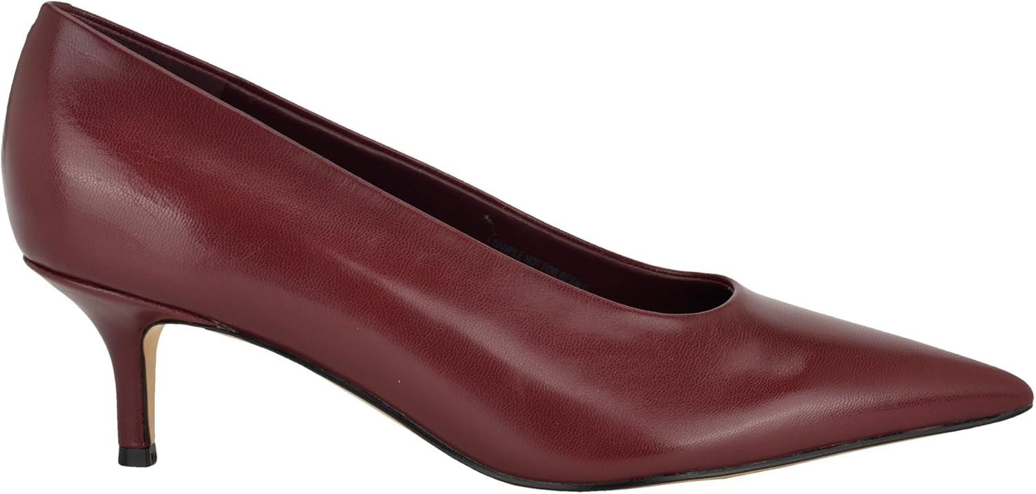 imageCalvin Klein Womens Voneta PumpDark Red Leather 600