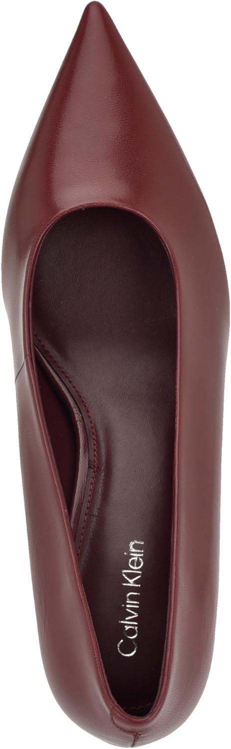 imageCalvin Klein Womens Voneta PumpDark Red Leather 600