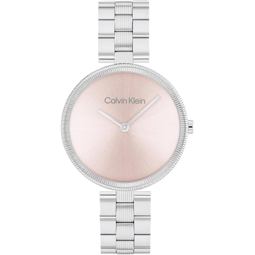 imageCalvin Klein Gleam  Womens 2H Quartz Watch Stainless Steel  Water Resistant 3 ATM30 Meters  A Timeless Elegance for Her Everyday Lifestyle  32 mmSilver