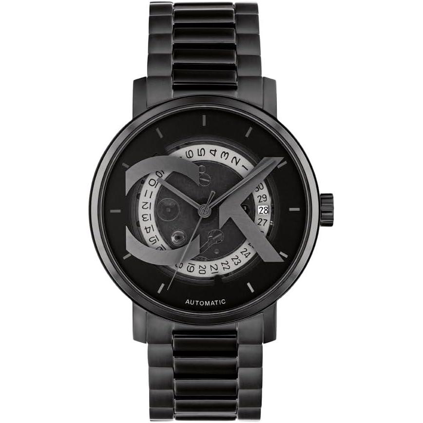 imageCalvin Klein Mens CK Iconic  40mm 3H Automatic Watch  Stainless Steel Bracelet  Water Resistance 30 Meters  SelfWinding Mechanical Movement  Luxury Timepiece  Gift for HimBlack