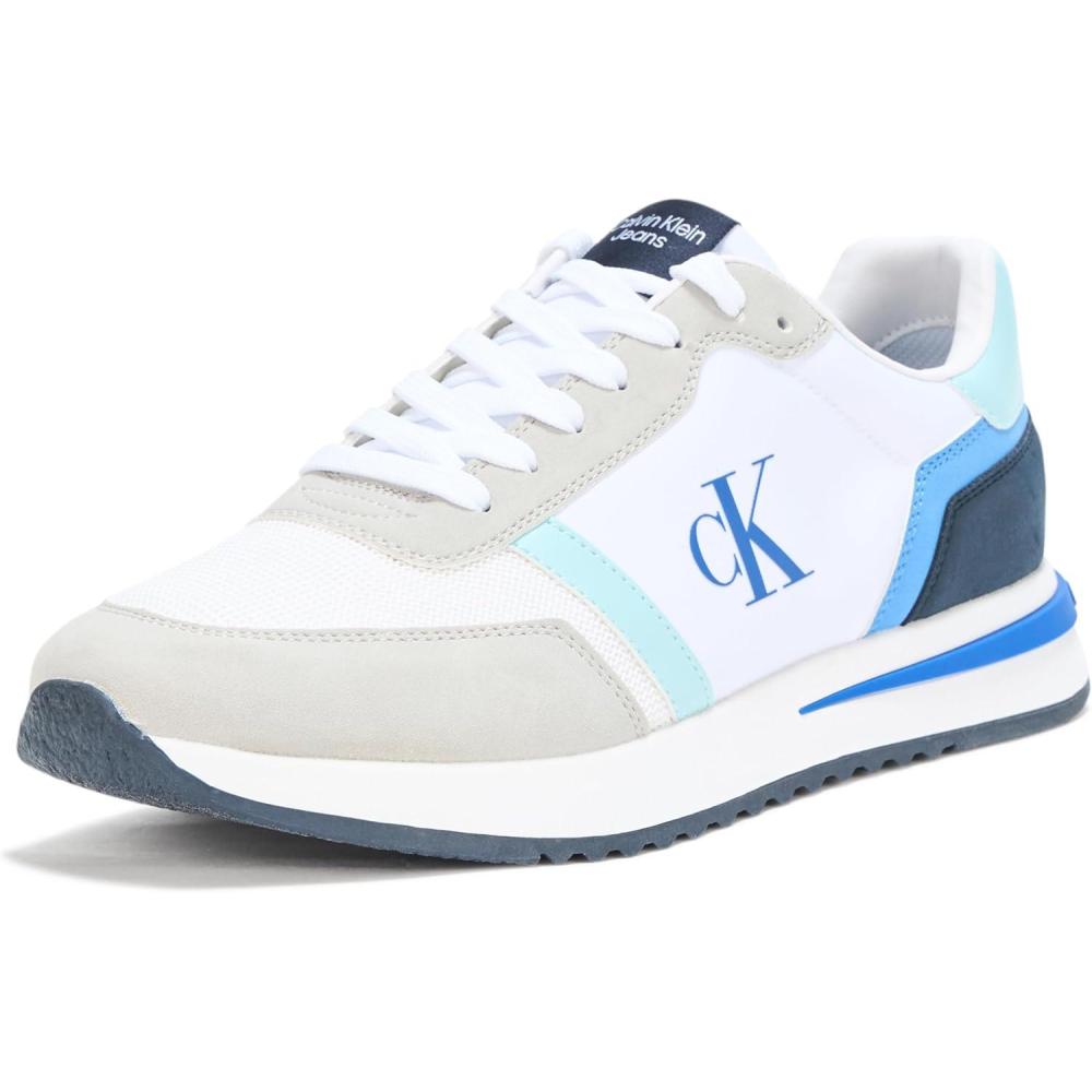 imageCalvin Klein Mens Picio SneakerMedium BlueWhite Multi