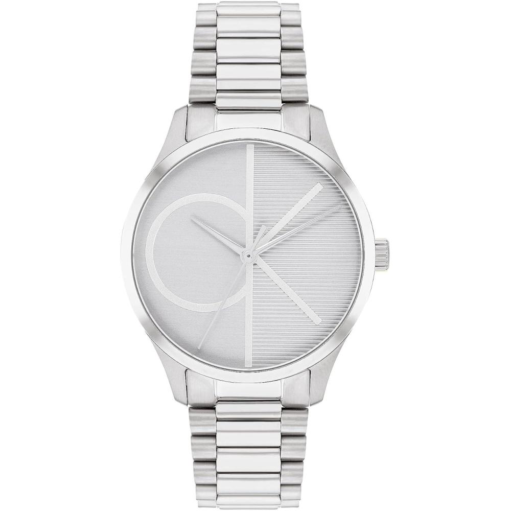 imageCalvin Klein Womens CK Iconic  35mm 2H Quartz Watch  Stainless Steel Mesh Bracelet  Water Resistance 30 Meters  Premium Fashion Timepiece for Everyday Style  Gift for HerStainless Steel Bracelet
