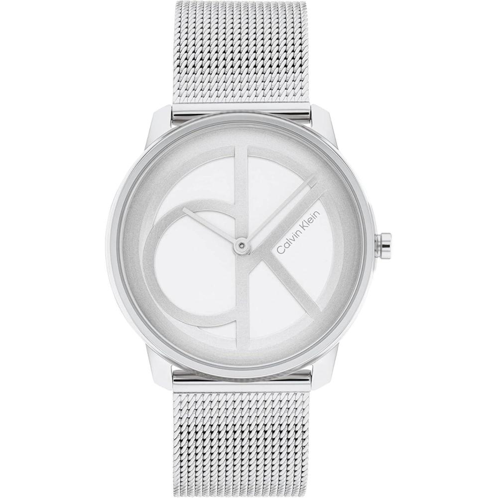 imageCalvin Klein Womens CK Iconic  35mm 2H Quartz Watch  Stainless Steel Mesh Bracelet  Water Resistance 30 Meters  Premium Fashion Timepiece for Everyday Style  Gift for HerStainless Steel Mesh