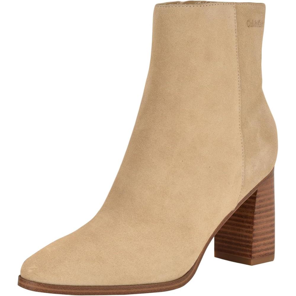 imageCalvin Klein Womens Dezzi Ankle BootLight Natural Suede 110