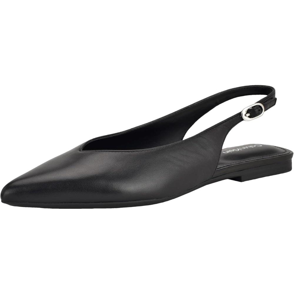 imageCalvin Klein Womens Galiana Ballet FlatBlack Leather 002