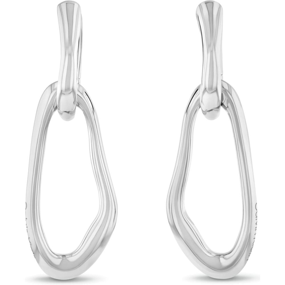 imageCalvin Klein Womens Jewelry  CK Statement Links Medium Dangle Earrings  Stainless Steel  Contemporary Fashion for Everyday Wear  Gift for HerSilver