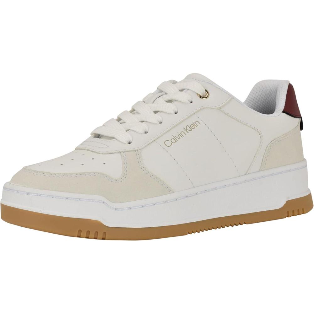 imageCalvin Klein Womens Prizin SneakerWhiteRed Multi 142