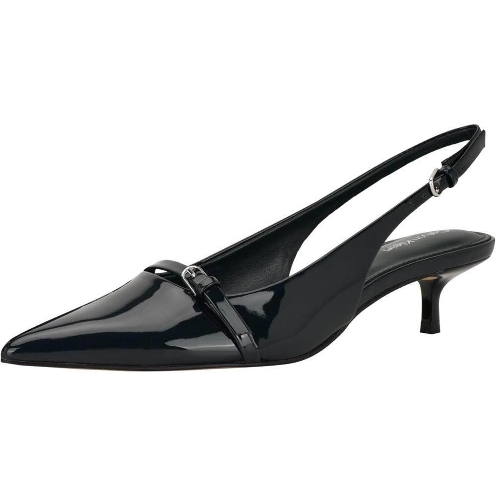 imageCalvin Klein Womens Simira PumpDark Green Patent 300