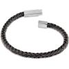imageCalvin Klein Industrial Facets Jewelry Collection for Men  Leather Braided Bracelet with Adjustable Magnetic Closure  Premium Fashion Jewelry Accessory  Gift for HimBlackSilver