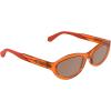 imageCalvin Klein Jeans Womens Sunglasses CKJ25618S  Transparent Orange with Solid Brown Lens