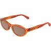imageCalvin Klein Jeans Womens Sunglasses CKJ25618S  Transparent Orange with Solid Brown Lens