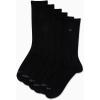 imageCalvin Klein Mens Dress Crew NonBinding Cotton Socks 6PackBlack Logo