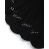 imageCalvin Klein Mens Dress Crew NonBinding Cotton Socks 6PackBlack Logo
