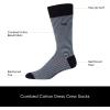 imageCalvin Klein Mens Dress Crew NonBinding Cotton Socks 6PackBlue Beige Assorted