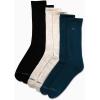 imageCalvin Klein Mens Dress Crew NonBinding Cotton Socks 6PackBlue Multi