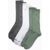 imageCalvin Klein Mens Dress Crew NonBinding Cotton Socks 6PackGreen Assorted