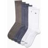 imageCalvin Klein Mens Dress Crew NonBinding Cotton Socks 6PackWhite Blue Multi