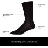 imageCalvin Klein Mens Dress Crew NonBinding Cotton Socks 6PackWhite Logo
