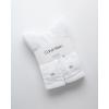 imageCalvin Klein Mens Dress Crew NonBinding Cotton Socks 6PackWhite Logo