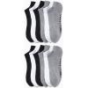 imageCalvin Klein Mens No Show Lightweight Cushioned Low Cut Socks 12 PackGreyBlackWhite