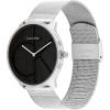 imageCalvin Klein Womens CK Iconic  35mm 2H Quartz Watch  Stainless Steel Mesh Bracelet  Water Resistance 30 Meters  Premium Fashion Timepiece for Everyday Style  Gift for HerSilverBlack Grid