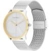imageCalvin Klein Womens CK Iconic  35mm 2H Quartz Watch  Stainless Steel Mesh Bracelet  Water Resistance 30 Meters  Premium Fashion Timepiece for Everyday Style  Gift for HerSilver Gold Mesh