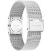 imageCalvin Klein Womens CK Pulse Stainless Steel Watch  21mm Geometric Case Mesh Bracelet Petite Iconic Style  Gift for HerSilver