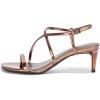 imageCalvin Klein Womens Ishaya Heeled SandalBronze Mirror Metallic