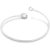 imageCalvin Klein Womens Twisted Bezel Solitaire Bracelet Stainless Steel Elegant Curved Design  Contemporary Fashion for Everyday Wear  Gift for HerSilver